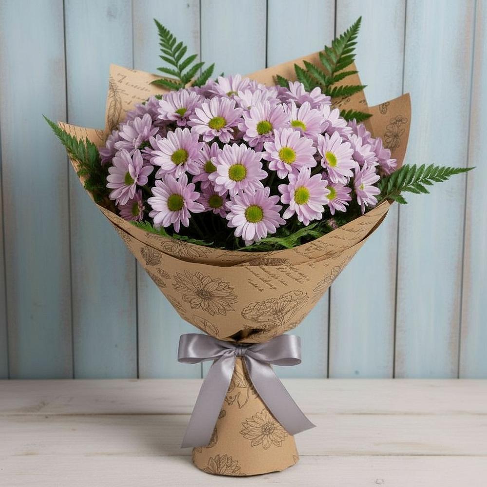 Букет соблазн в Андреевской Ростовской области Букет цветов из: Хризантемы в Андреевской Ростовской области