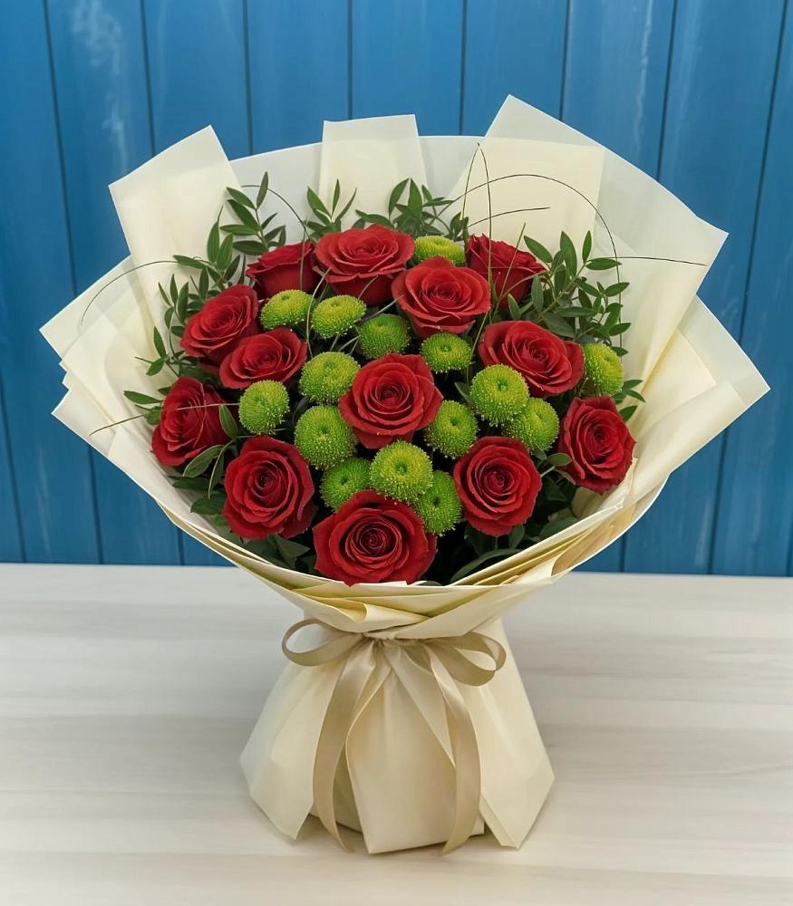 Букет цветов из: Розы и Хризантемы в Андреевской Ростовской области